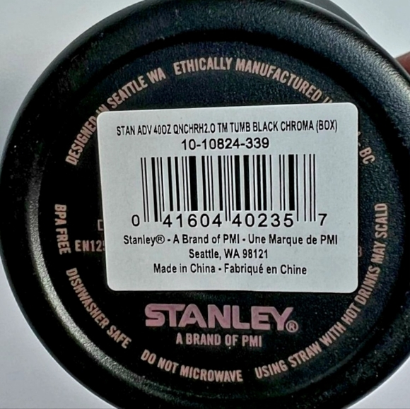 BNWT! STANLEY - THE BLACK CHROMA QUENCHER H2.0 FLOWSTATE™ TUMBLER | 40 OZ - Picture 15 of 16